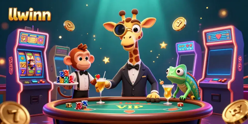 Experience the thrill of llwinn's casino atmosphere with vibrant characters and engaging game elements.