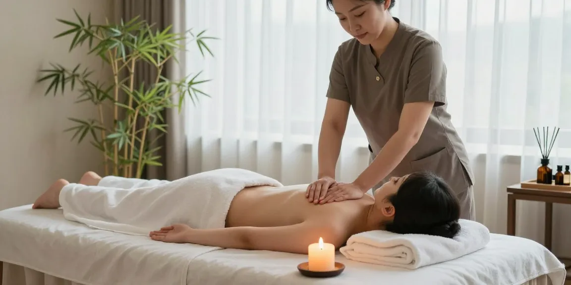 Relaxing massage therapy session showcasing 남양주출장안마 in a tranquil spa environment.