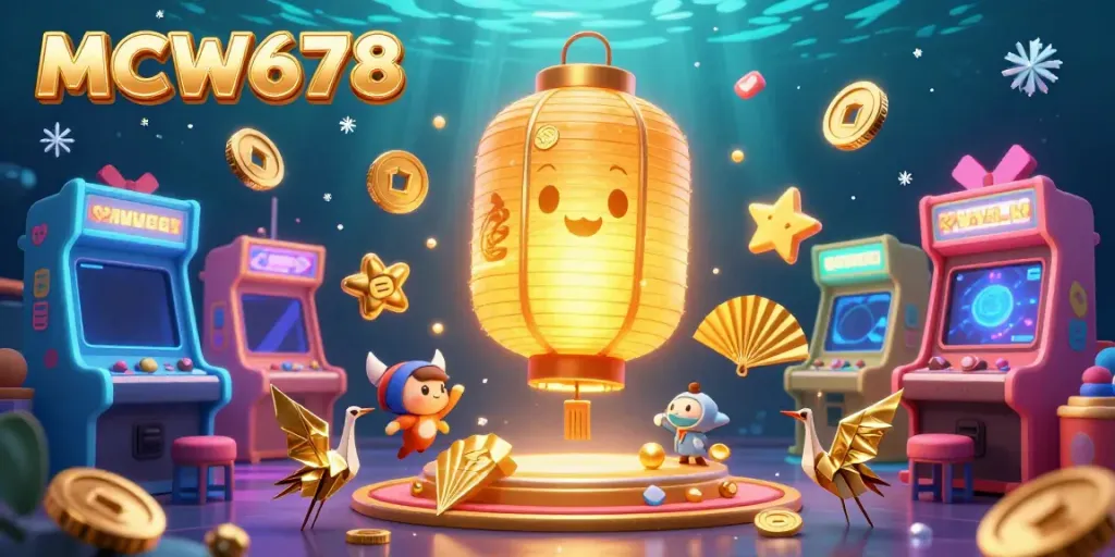 Experience the vibrant casino atmosphere with MCW678, featuring stunning golden lantern spirits and dynamic game elements.