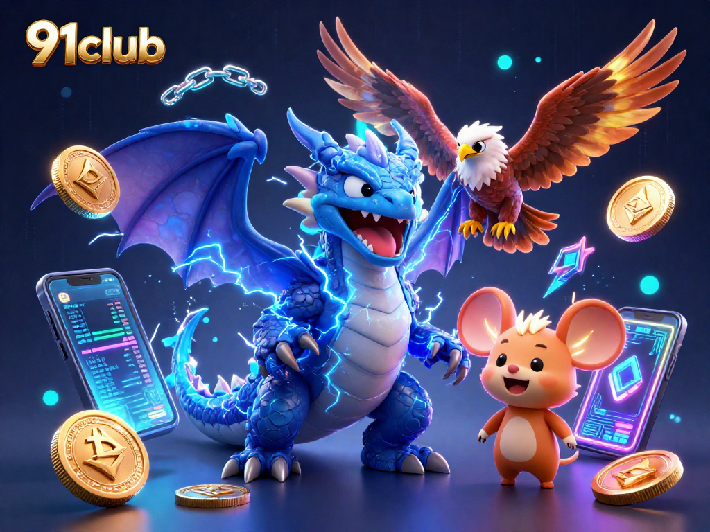 Engage in thrilling games at 91club’s dynamic casino experience with vibrant characters and bold design.