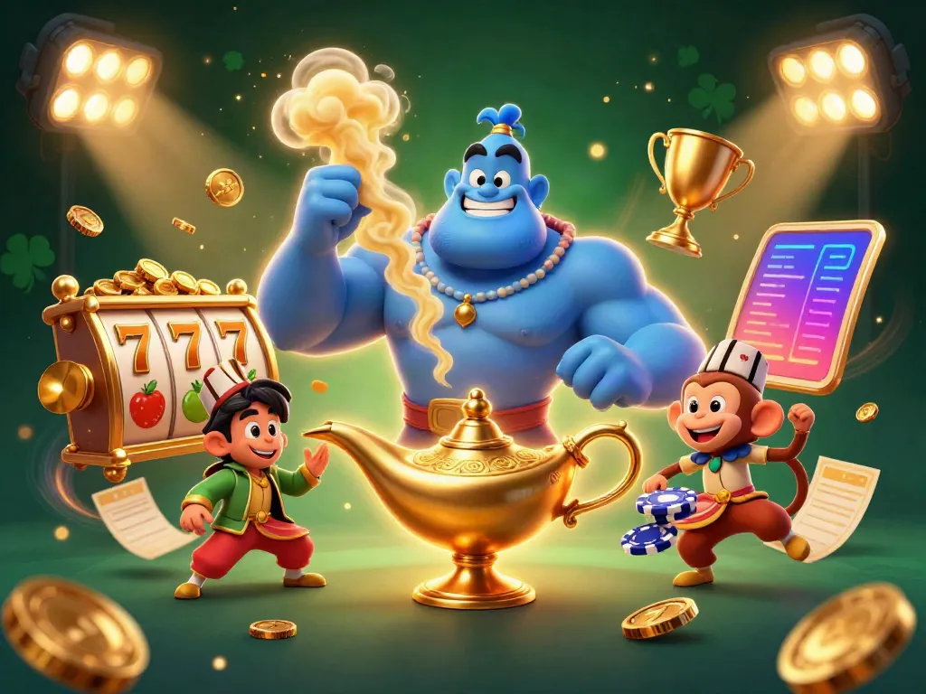 Experience the thrill at s8 with vibrant 3D casino elements, including jackpots and poker chips, bringing excitement alive.