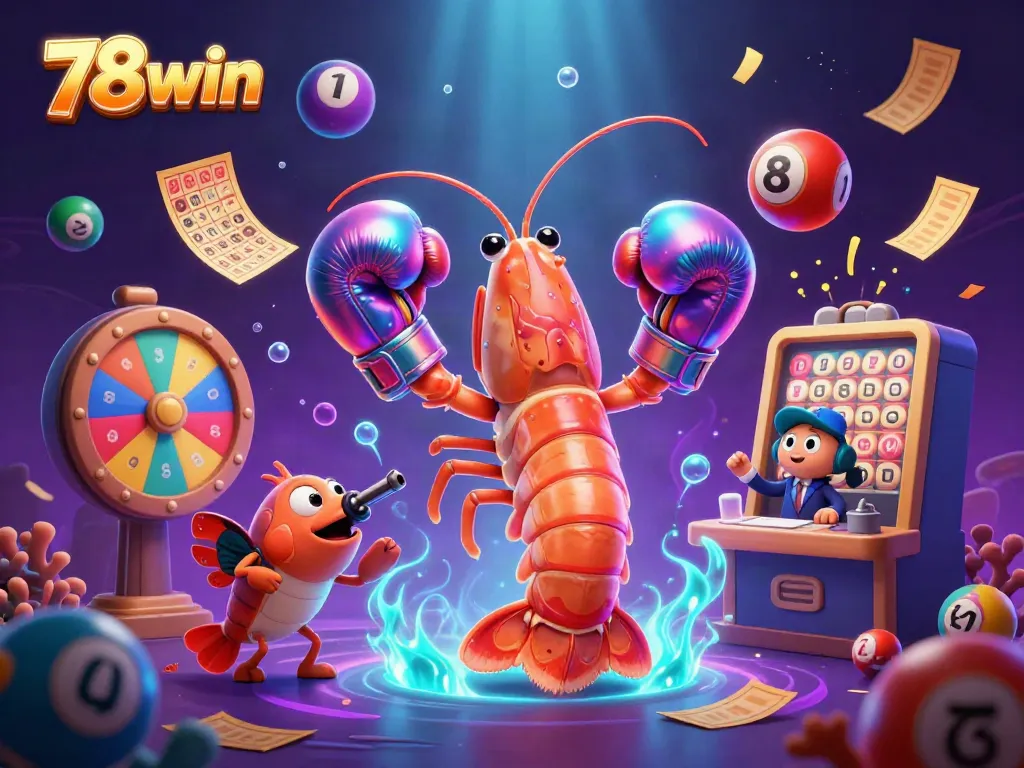 Engage with 78win's vibrant online casino experience featuring dynamic characters and colorful game elements.
