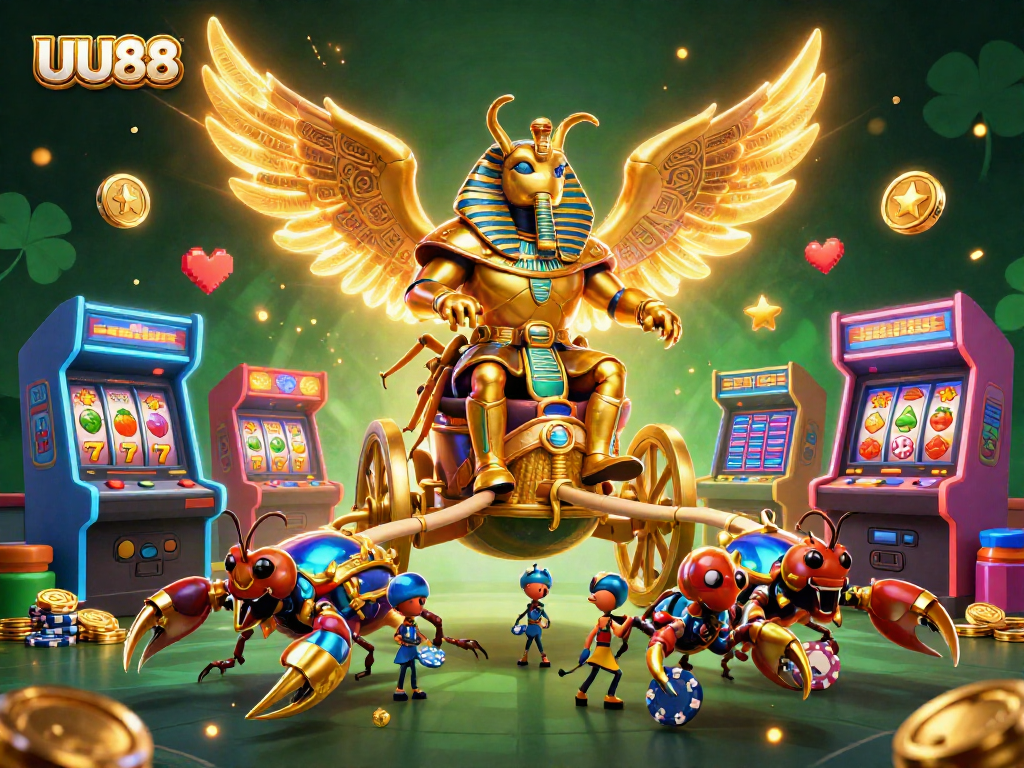 Engage with thrilling games at UU88 by playing colorful slot machines and poker with friends.
